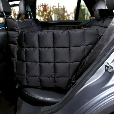 Doctor Bark Couverture de protection pour siège arrière de voiture 3 places noir