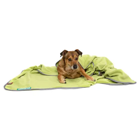 Doctor Bark Coperta accogliente in pile verde erba