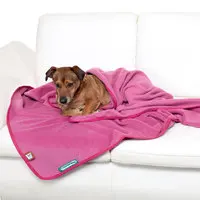 Doctor Bark Coperta accogliente in pile rosa caldo