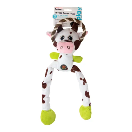 Petstages Thunda Tuggas Leggys Cow