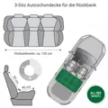 Doctor Bark 3-Sitz Autoschondecke Rückbank S