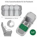 Doctor Bark 2-Sitz Autoschondecke Rückbank L