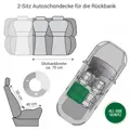 Doctor Bark 2-Sitz Autoschondecke Rückbank s