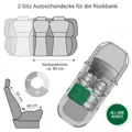 Doctor Bark 2-Sitz Autoschondecke Rückbank M