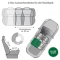 Doctor Bark 2-Sitz Autoschondecke Rückbank L