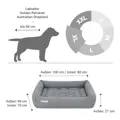 Doctor Bark Hundebett ORTHOPÄDISCH hellgrau XL