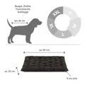Doctor Bark Hundebett ORTHOPÄDISCH braun Kissen M