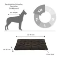 Doctor Bark Hundebett ORTHOPÄDISCH braun Einlagekissen XXL