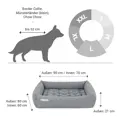 Doctor Bark Hundebett ORTHOPÄDISCH hellgrau L