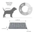 Doctor Bark Hundebett ORTHOPÄDISCH hellgrau Einlegekissen M