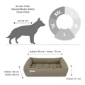 Doctor Bark Hundebett ORTHOPÄDISCH goldbraun L
