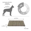 Doctor Bark Hundebett ORTHOPÄDISCH goldbraun Einlagekissen XXL