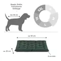 Doctor Bark Hundebett ORTHOPÄDISCH grün Einlegekissen M