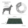 Doctor Bark Hundebett ORTHOPÄDISCH grün Einlegekissen XXL