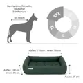 Doctor Bark Hundebett ORTHOPÄDISCH grün XXL