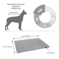 Doctor Bark Hundedecke grau melange XXL