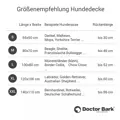 Doctor Bark Hundedecke grau Grössen
