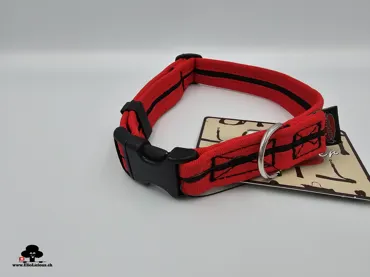 Grossenbacher Halsband direkt Verschluss 30-40 rot 20mm