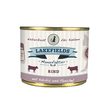 Lakefields Dosenfleisch-Menü Rind für Katzen 200g
