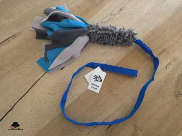 Mop bungee long + fleece stripes blue