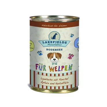 Lakefields Dosenfleisch-Menü Huhn für Welpen