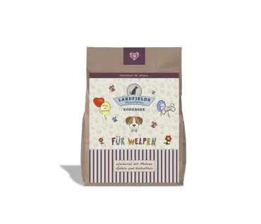 Lakefields Trockenfleisch-Menü Rind für Welpen