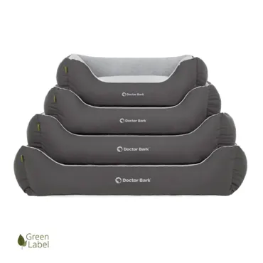 hundebett-green-label-waschbar-doctor-bark-grau-stapel