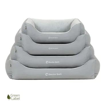 hundebett-green-label-waschbar-doctor-bark-hellgrau-stapel