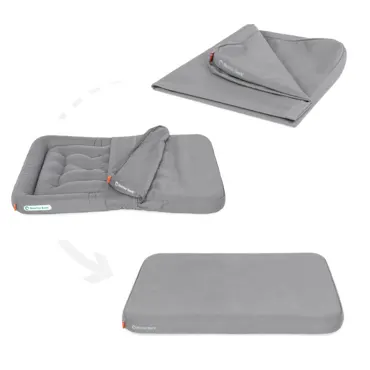 Doctor Bark Housse de rechange pour coussin lounge gris clair Tissu