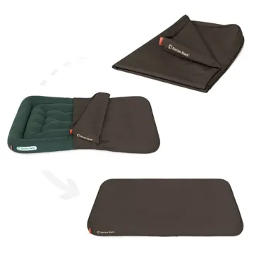 Doctor Bark Housse amovible pour coussin de salon marron Tissu