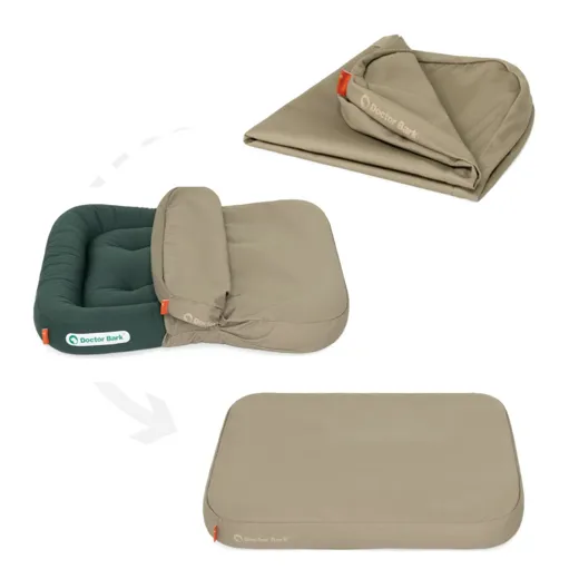Doctor Bark rivestimento intercambiabile per cuscino da salotto in tessuto marrone dorato 