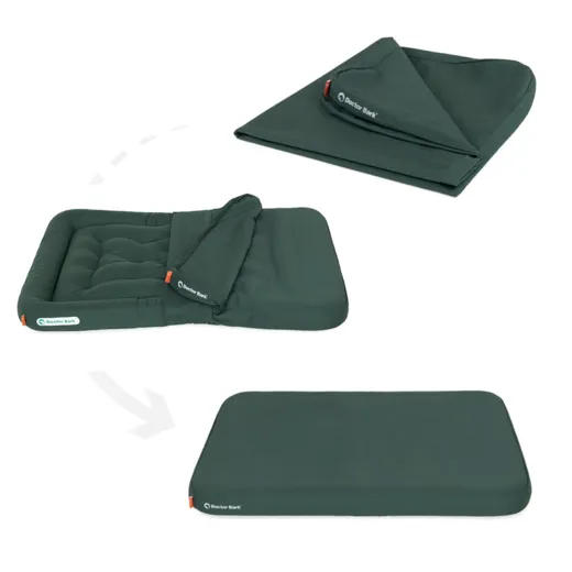 Doctor Bark sfoderabile per cuscino da salotto in tessuto verde