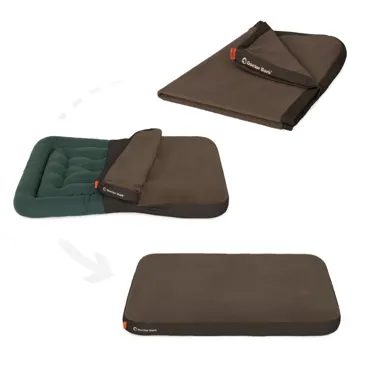 Doctor Bark Housse de rechange pour coussin lounge marron Fleece