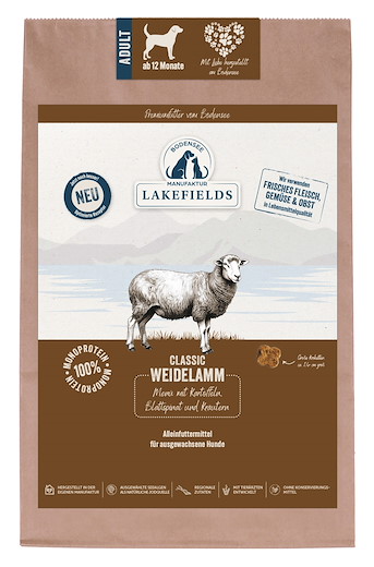 Lakefields Trockenfutter-Menü Lamm Adult Classic