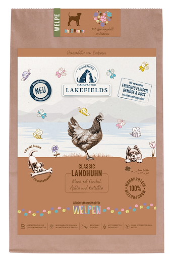 Lakefields Menu de croquettes au poulet pour chiots Classic  